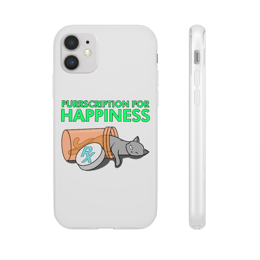 Purrscription For Happiness Phone Case