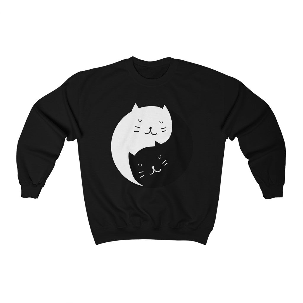 Yin Yang Cat Sweatshirt