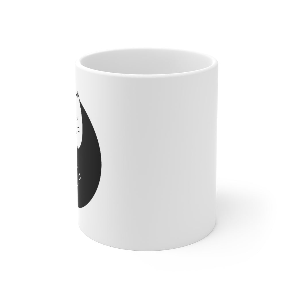 Yin Yang Cat Mug
