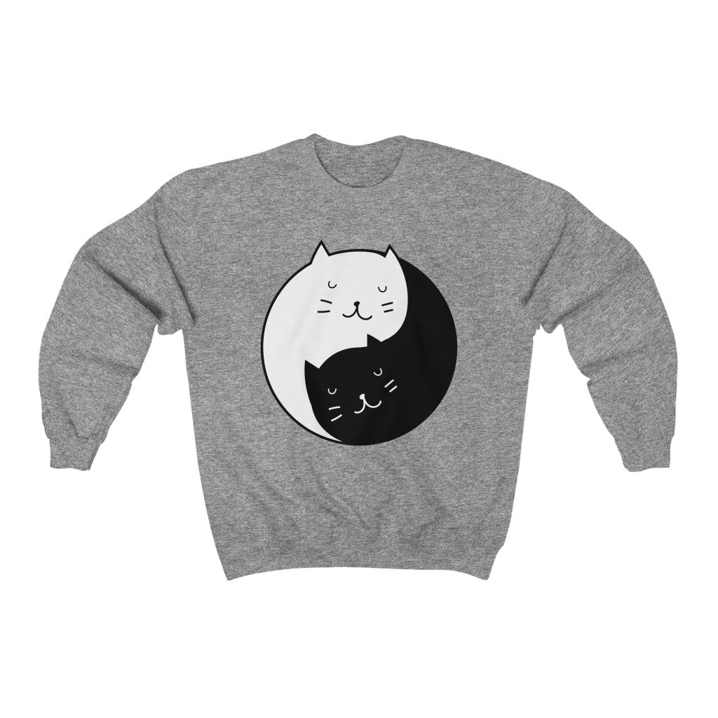 Yin Yang Cat Sweatshirt