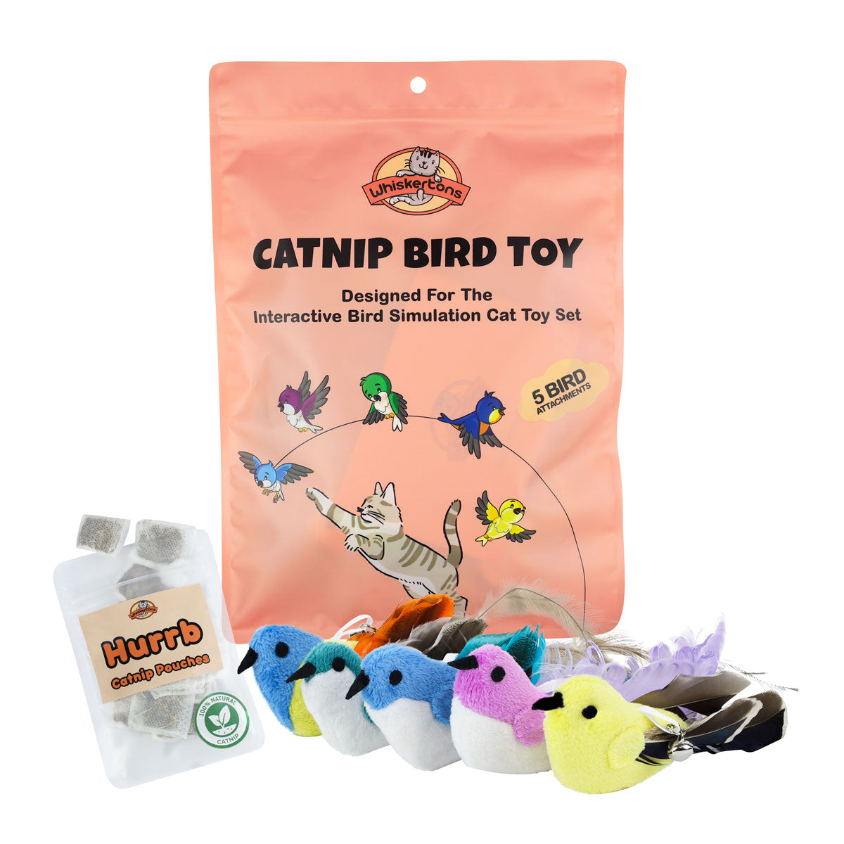 Replacement Catnip Birds (Interactive Catnip Bird Toy)