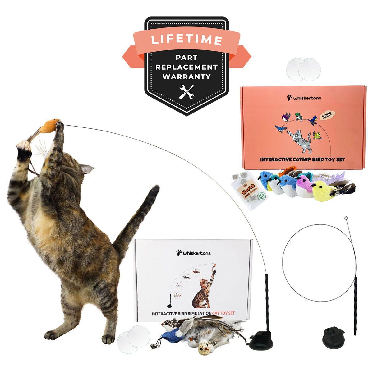 Interactive Bird Simulation Cat Toy Set