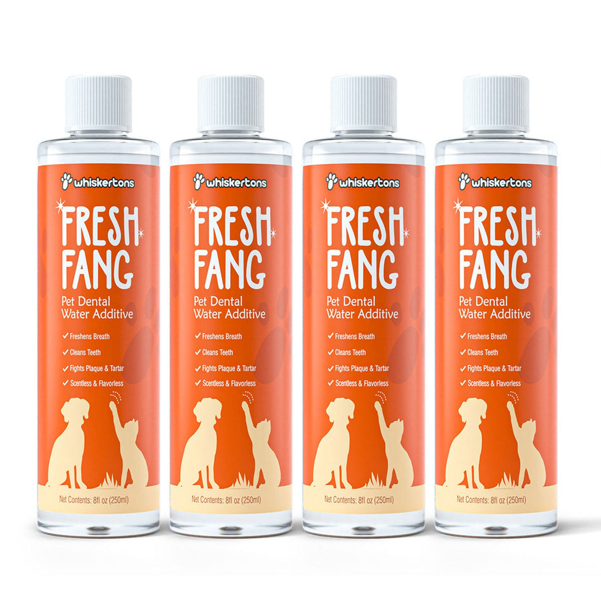 FreshFang Bundle – four bottles of Fresh Fang pet dental water additive