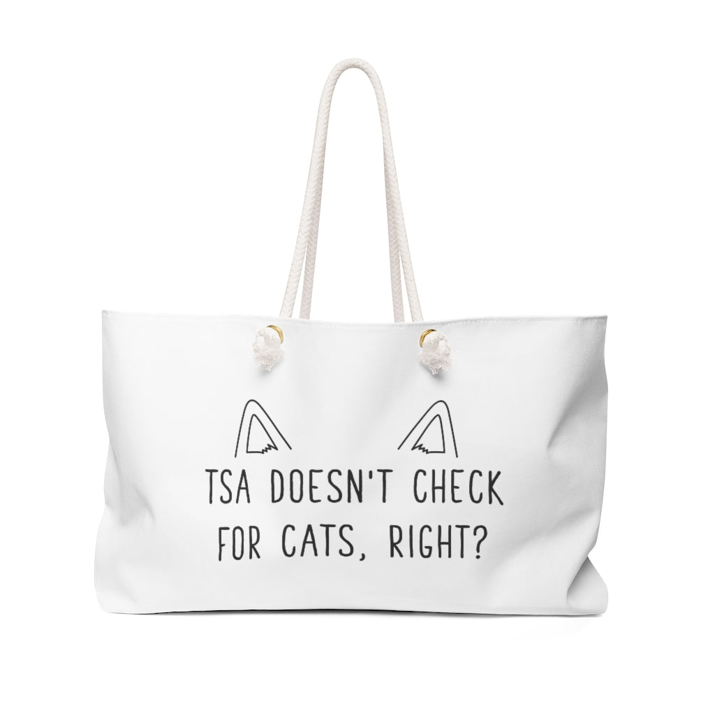 Cat Weekender Tote Bag