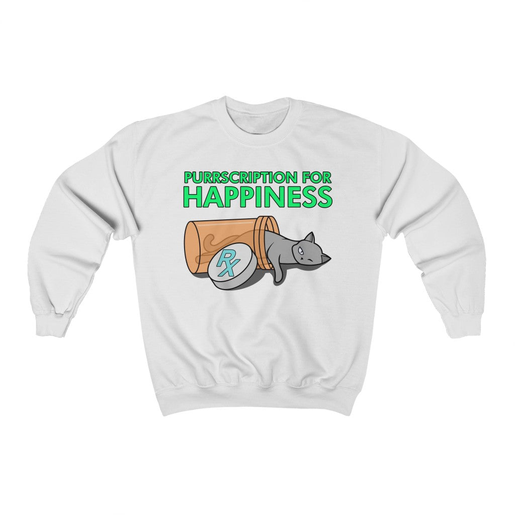 Purrscription For Happiness Sweatshirt