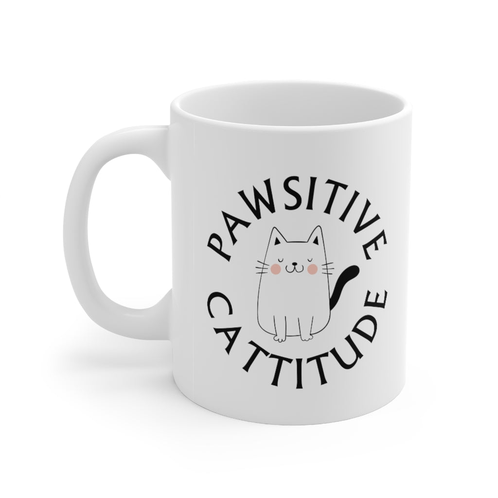 Pawsitive Cattitude Mug