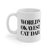 World's Okayest Cat Dad Mug
