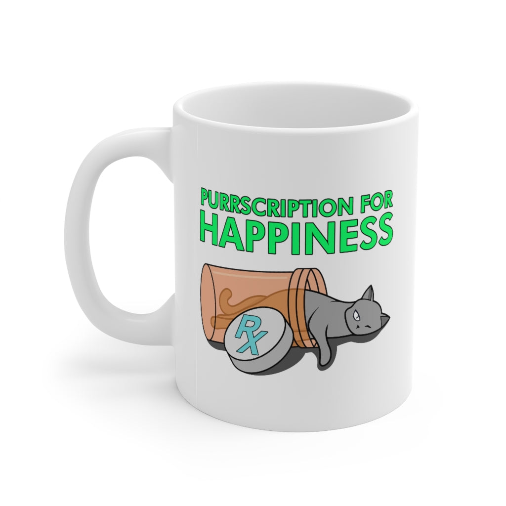 Purrscription For Happiness Mug