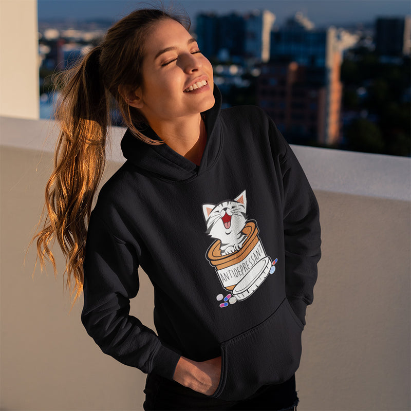 Antidepressant Cat Hoodie