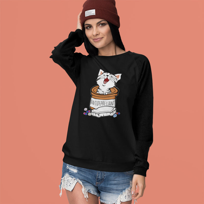 Antidepressant Cat Sweatshirt