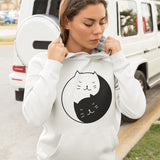 Yin Yang Cat Hoodie