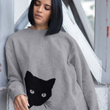 Sneaky Cat Sweatshirt
