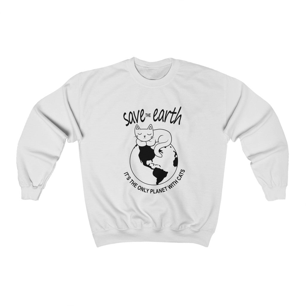 Save The Earth Cat Sweatshirt