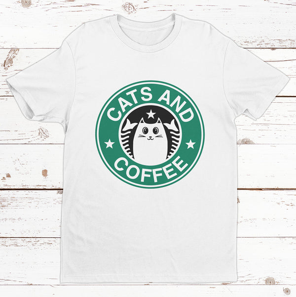 Cats & Coffee Tee
