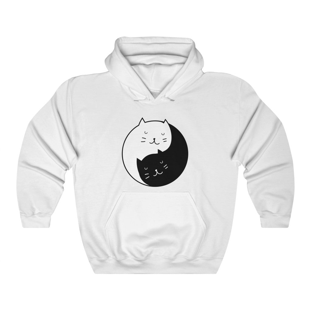 Yin Yang Cat Hoodie
