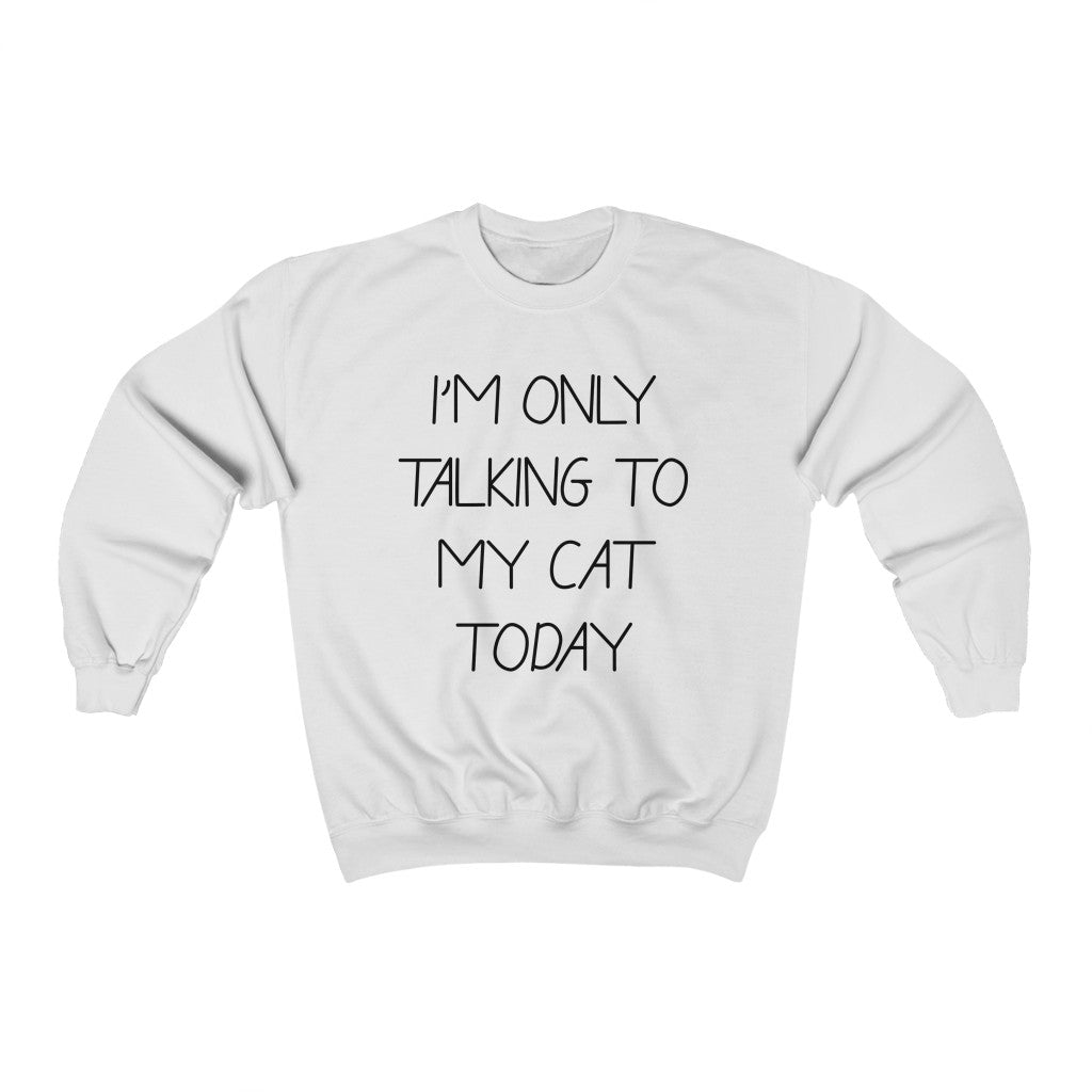 Talking To My Cat Sweatshirt