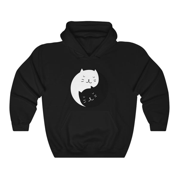 Yin Yang Cat Hoodie