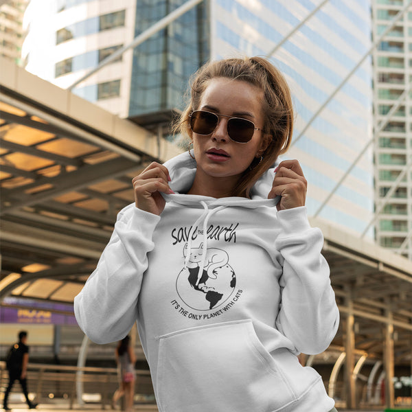 Save The Earth Cat Hoodie